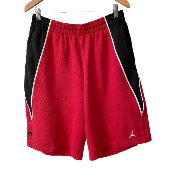 Nike Other - Nike Jordan Jumpman Red Black Chicago Bulls Basketball Shorts Men's Size Medium